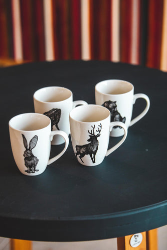 Cană ceramică cu animale ”Secret Forest”