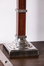 Load image into Gallery viewer, Veioză din lemn și metal “Silver”